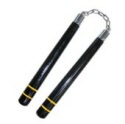 Nunchaku en bois noir
