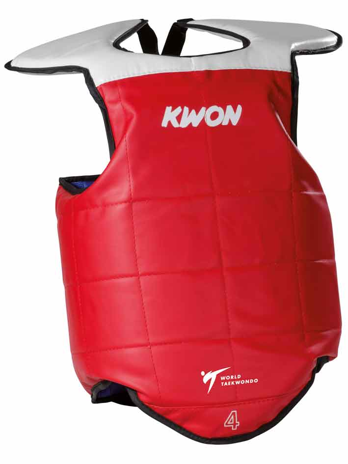 Chest Guard Plastron Taekwondo - Réversible - WTF, Kwon Arm Guard Shin Guard