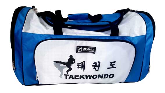 Grand sac Taekwondo blanc-bleu